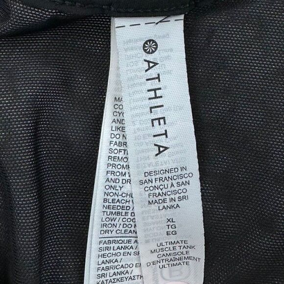 Athleta Ultimate Muscle Tank Camisole Black - Picture 4 of 11